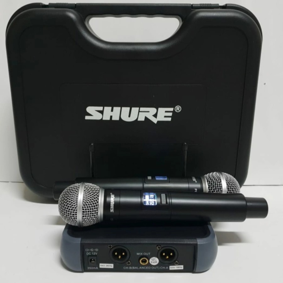 Mic wireless shure PGX 242 ( Pegang + Pegang ) ( Pegang + Jepit Headset ) ( Jepit + Headset )