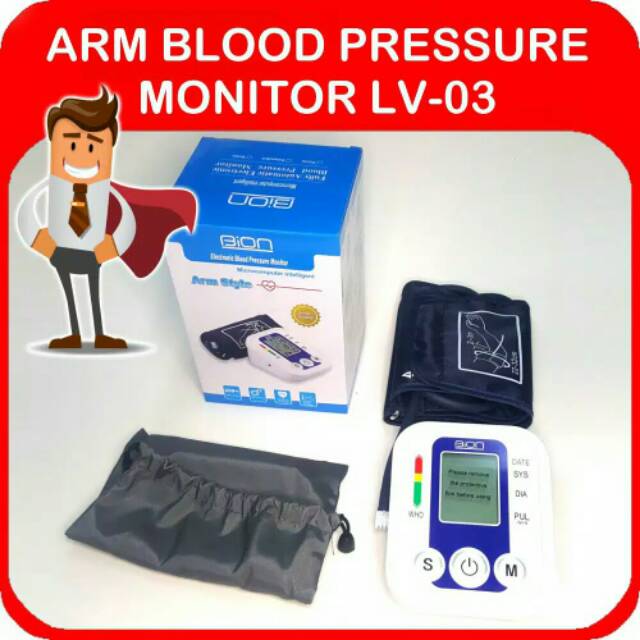 Tensimeter Digital Alat Pengukur Tekanan Darah Blood Pressure Otomatis Dengan Monitor LCD