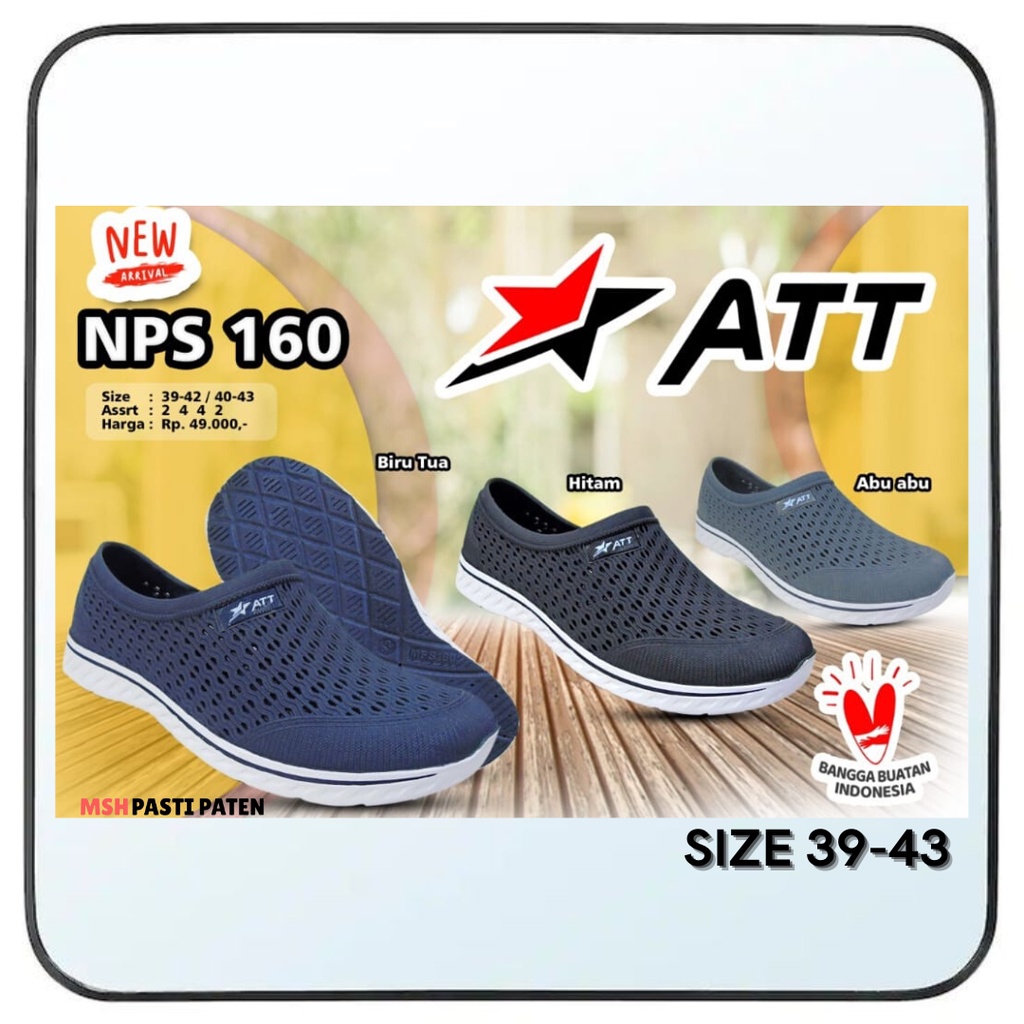 Pro Att Sepatu Sandal Karet Tahan Air pria Nps