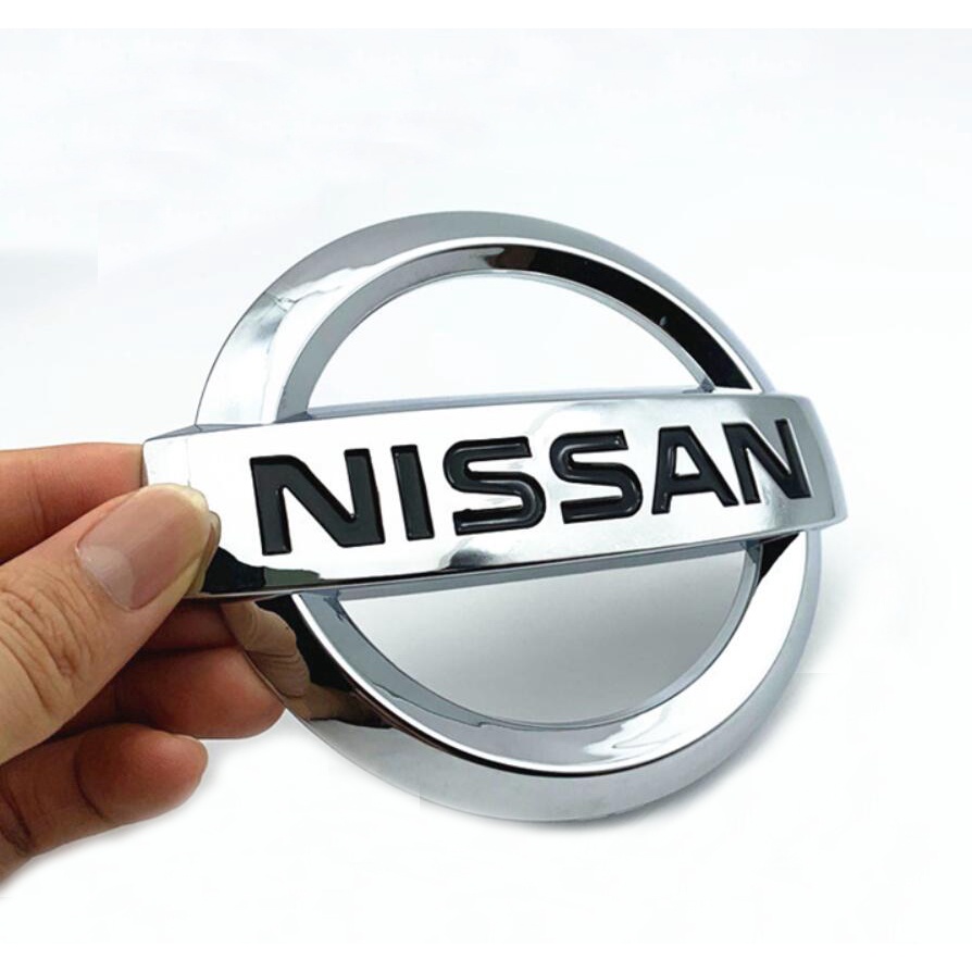 1pc Stiker Emblem Logo Nissan Bahan ABS Untuk Bagasi Depan / Belakang Mobil Nissan