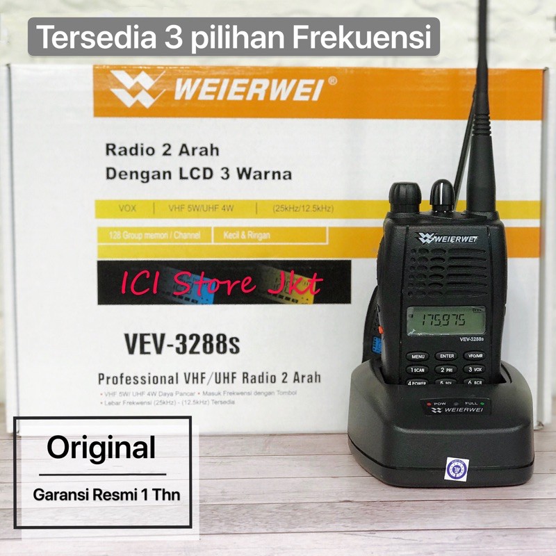 Radio HT Weierwei VEV 3288S VHF Garansi Resmi