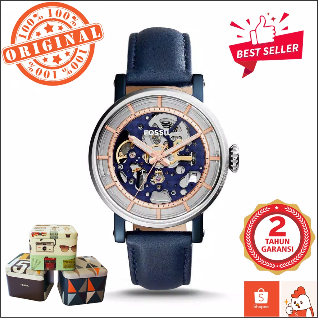 JAM TANGAN PRIA WANITA | RANTAI | KULIT | KARET | MURAH | FOSSIL - BOYFRIEND ME 3136 GENUINE LEATHER