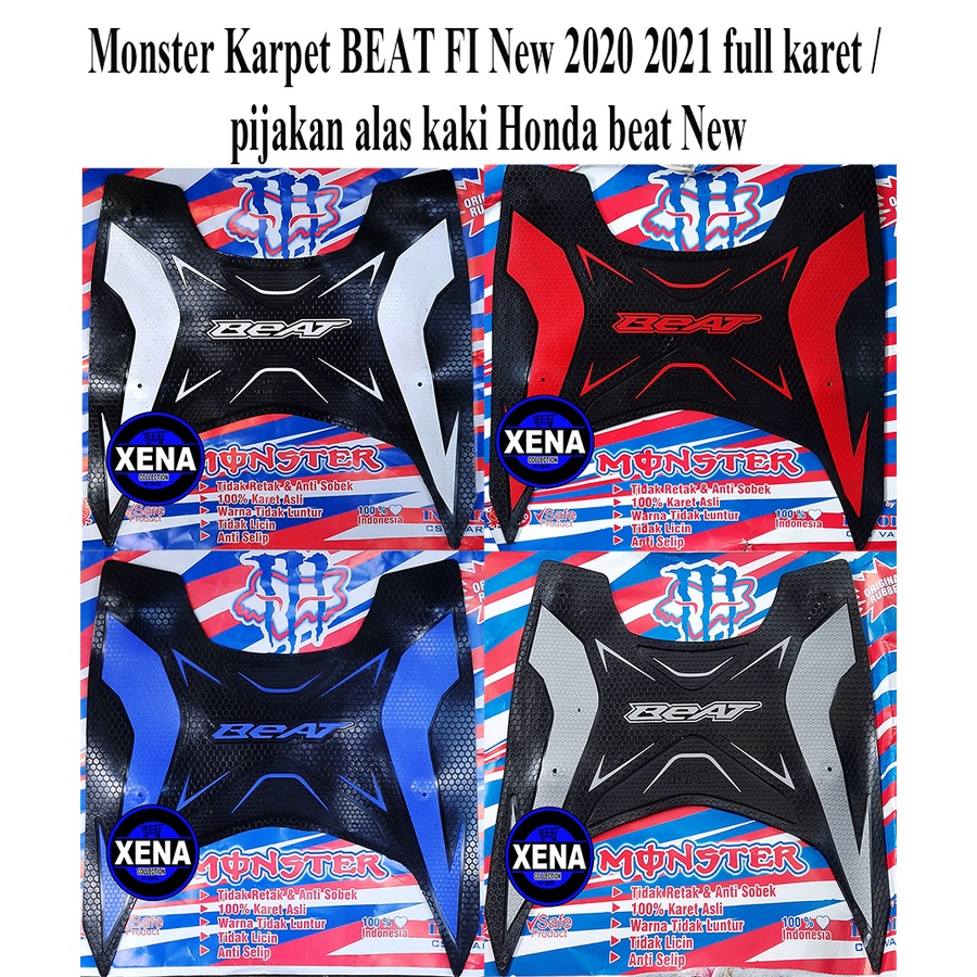 Monster Keset Motor Beat Karpet Beat Esp Deluxe - Beat Street 2020 2021 2022 Pijakan Alas Kaki Motor
