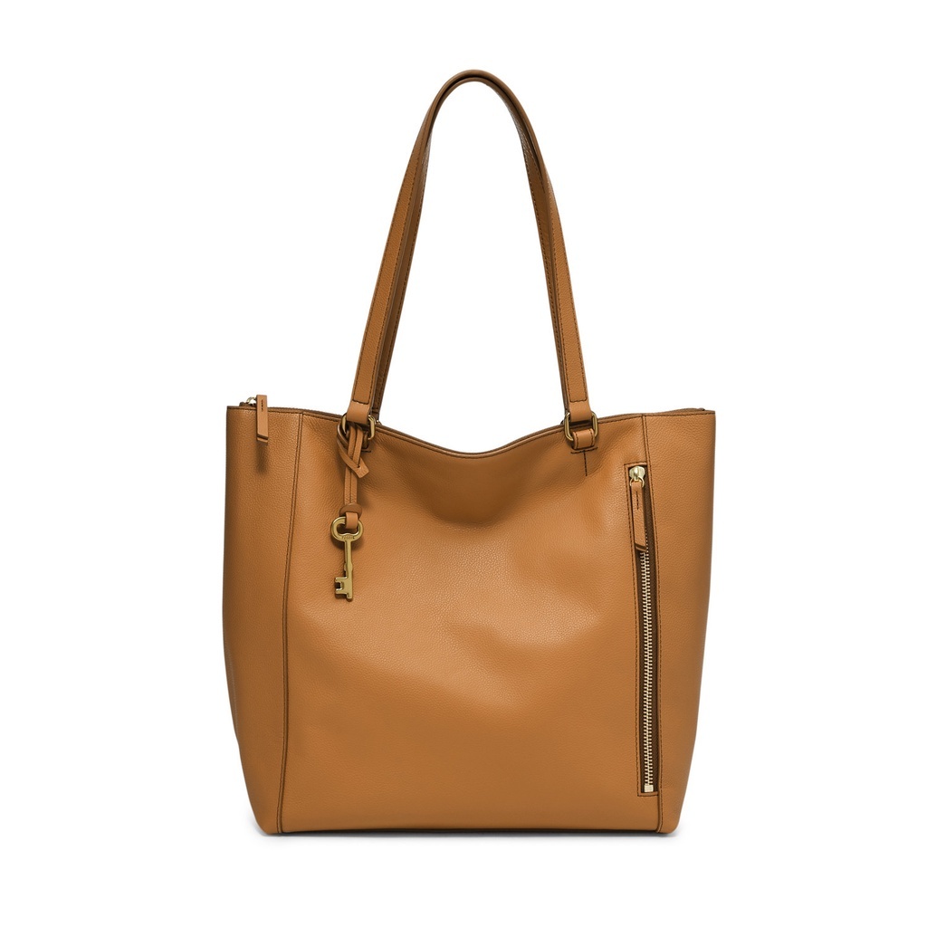 Fossil Tara Shopper Tan Leather Tas Wanita - ZB1475-231