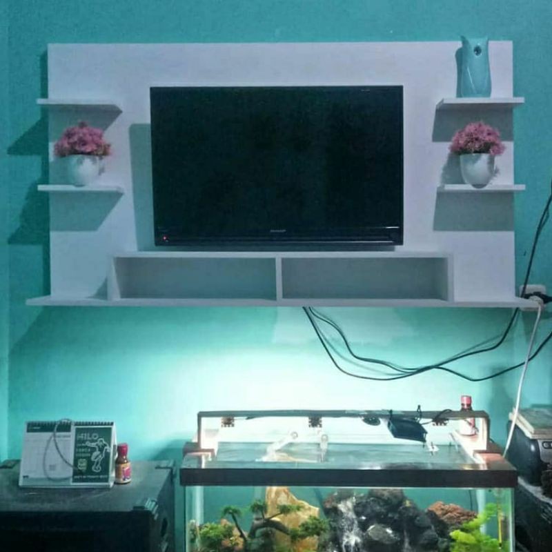 Meja tv putih / Bedrop tv