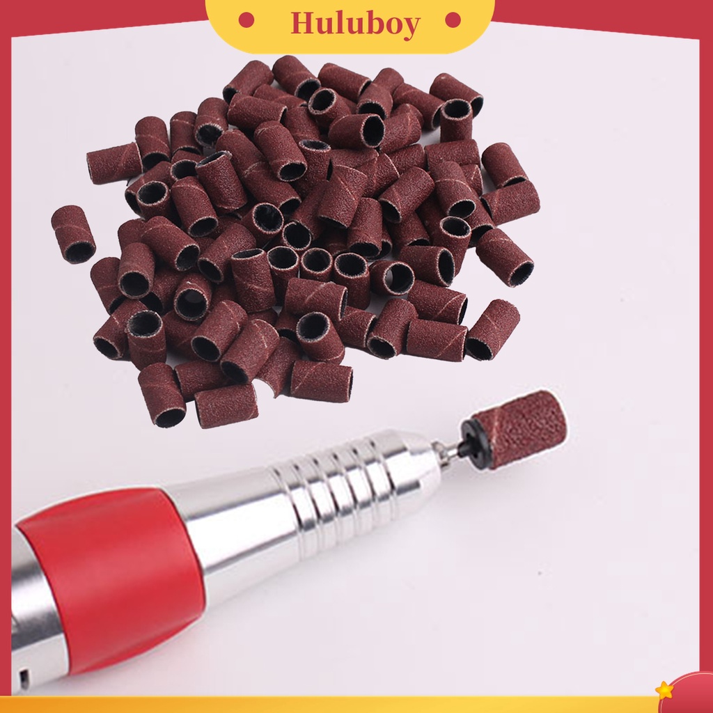 Huluboy Huluboy♡ 100 Pcs Cincin Bor Elektrik Tahan Lama Untuk Salon Kuku