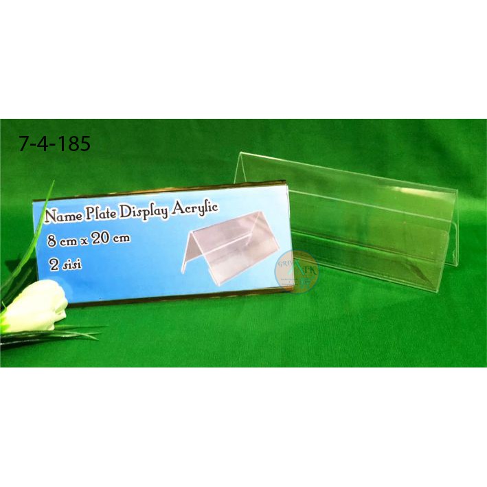 

Tent Card Acrylic Papan Nama Name Plate Tent Holder Akrilik 8 x 20
