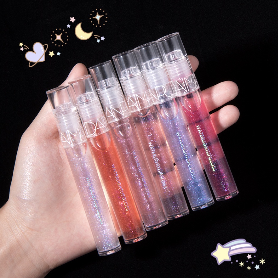 Lip Gloss Water Light Transparant Glasting Glossy Lipstick Lip Plumper Maxfine Korean XX057