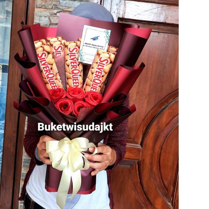 ► Buket Coklat / Buket Silverqueen / Coklat Silverqueen / Buket Wisuda / Buket Ulangtahun /Buket Mur