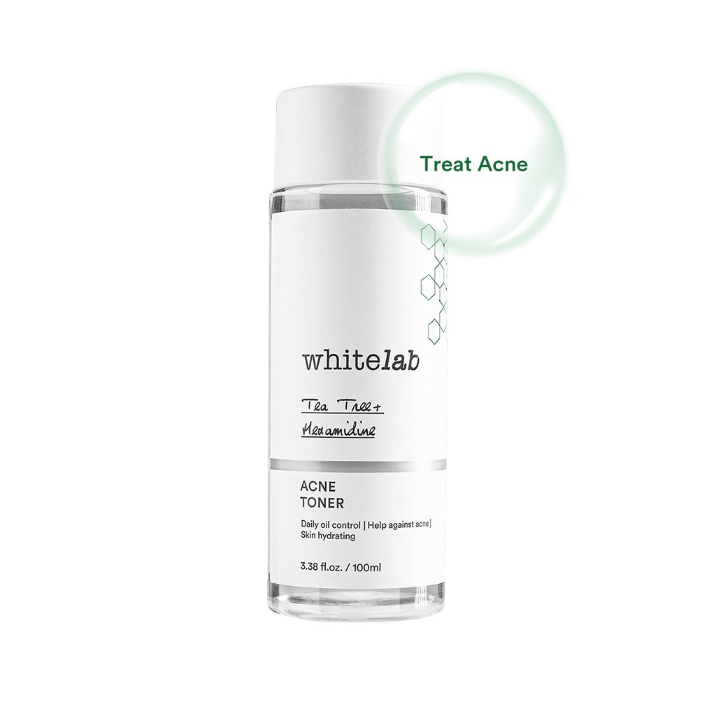 [ORI] Whitelab Face Acne Toner Series dengan Kandungan Utama Tea Tree + Hexamidine sebagai Anti Oksidan Membantu Mengontrol Produksi Minyak Berlebih Pada Wajah - BPOM