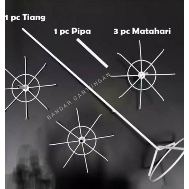 Rak Display Putar Matahari 3 / 2 Susun Kecil Gantungan Aksesoris Display Serbaguna Ram Putar-BH