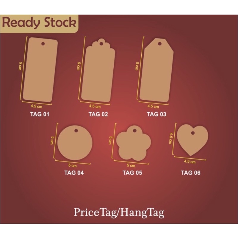 

Hangtag / Hang Tag / Label / Hand Tag / Tag Kraft (10 pcs)
