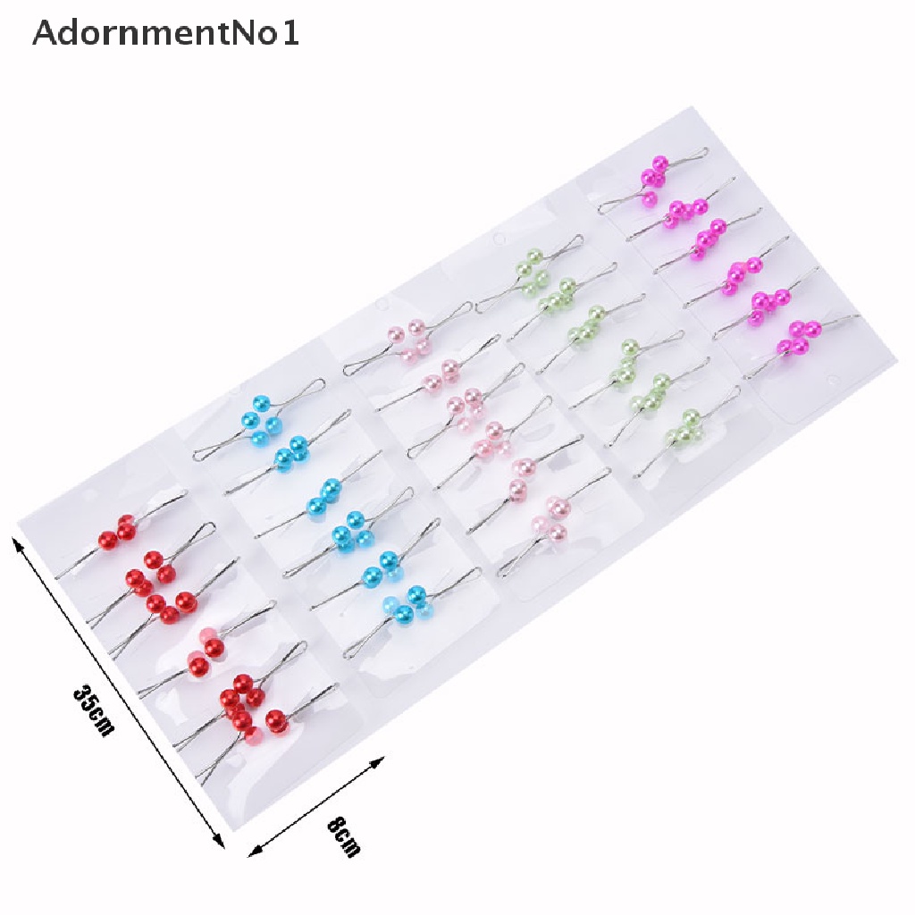 (AdornmentNo1) 12pcs / Set Bros / Pin Aksen Mutiara Imitasi Untuk Aksesoris Scarf / Hijab Wanita