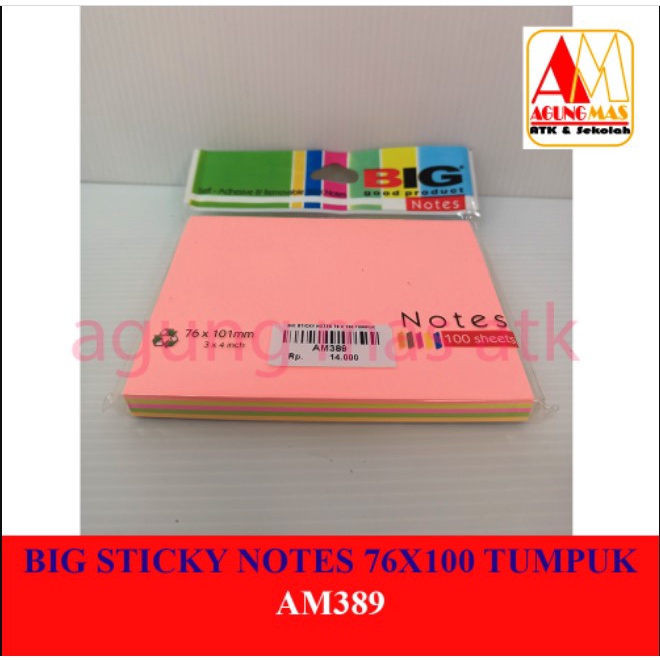 

BIG STICKY NOTES 76X100 TUMPUK