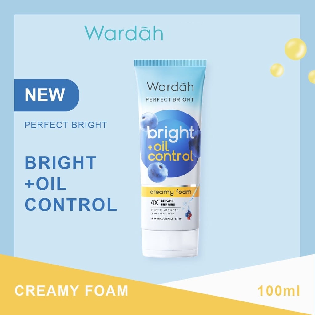 Wardah Perfect Bright Creamy Foam Brightening + Oil Control