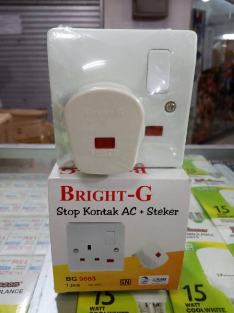 Stop Kontak AC + Steker Set Bright-G