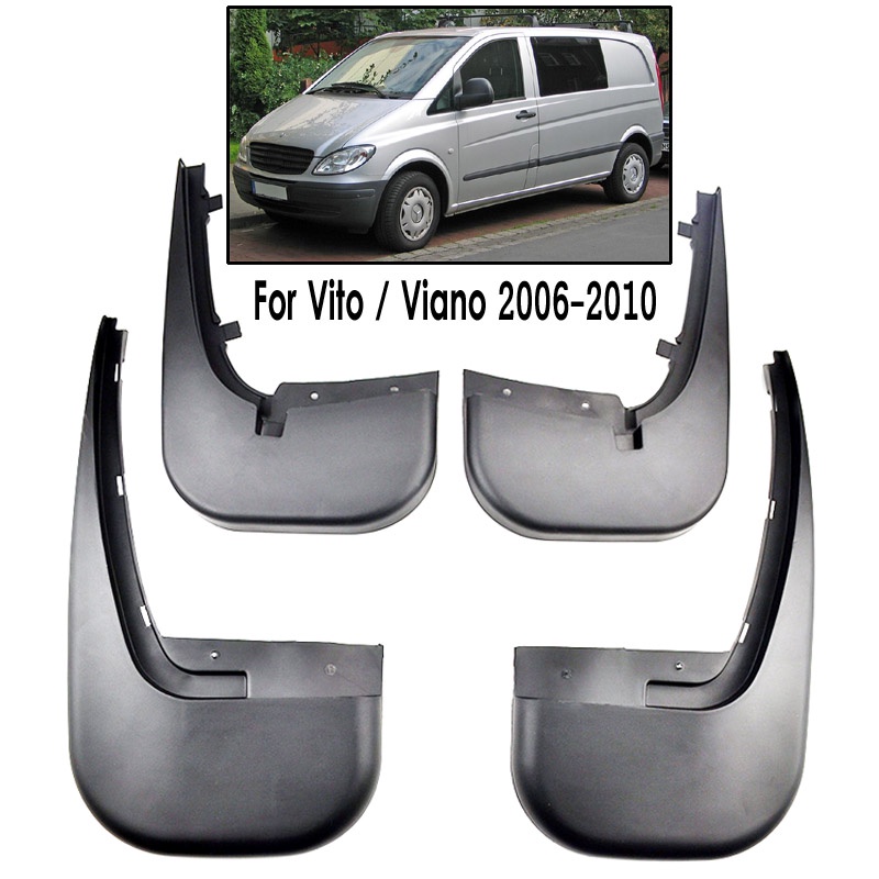 1 Set Mud Flap Pelindung Splash Untuk Mobil Mercedes Benz V-Class Vito Viano 2006-2017 2018 2019 Fender