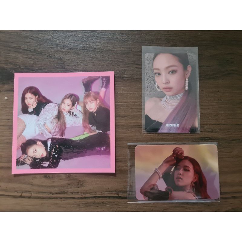 BLACKPINK Square Up Jennie Rose Photocard Official