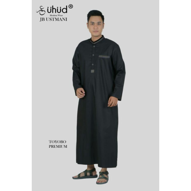 jubah muslim pria ADEM bahan toyobo   / Gamis pria / Jubah panjang