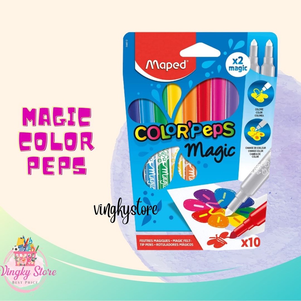 

Spidol Magic set 10 warna Maped