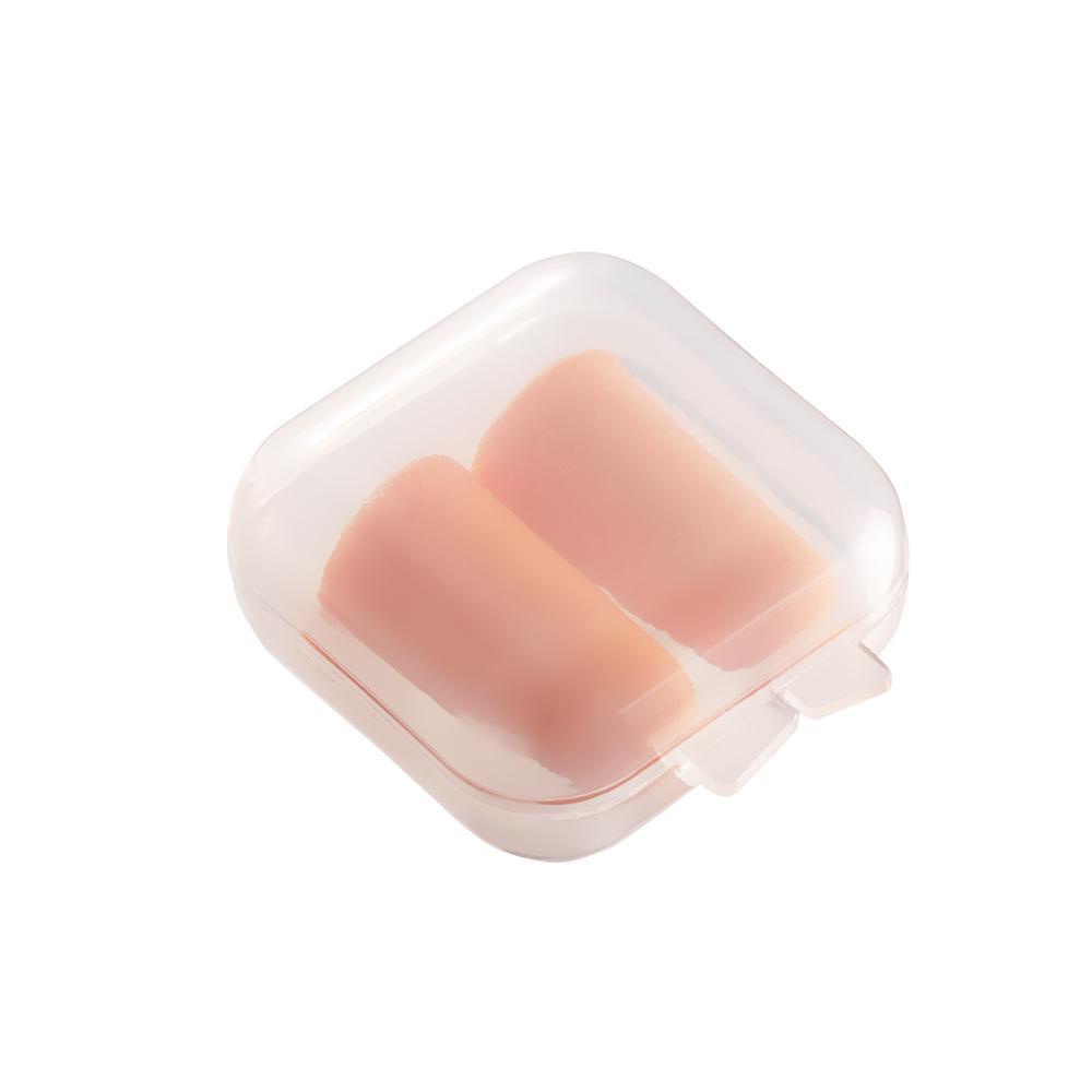 Top 1per5pasang Penyumbat Telinga Comfort Travel Rebound Bentuk Meruncing Anti-noise