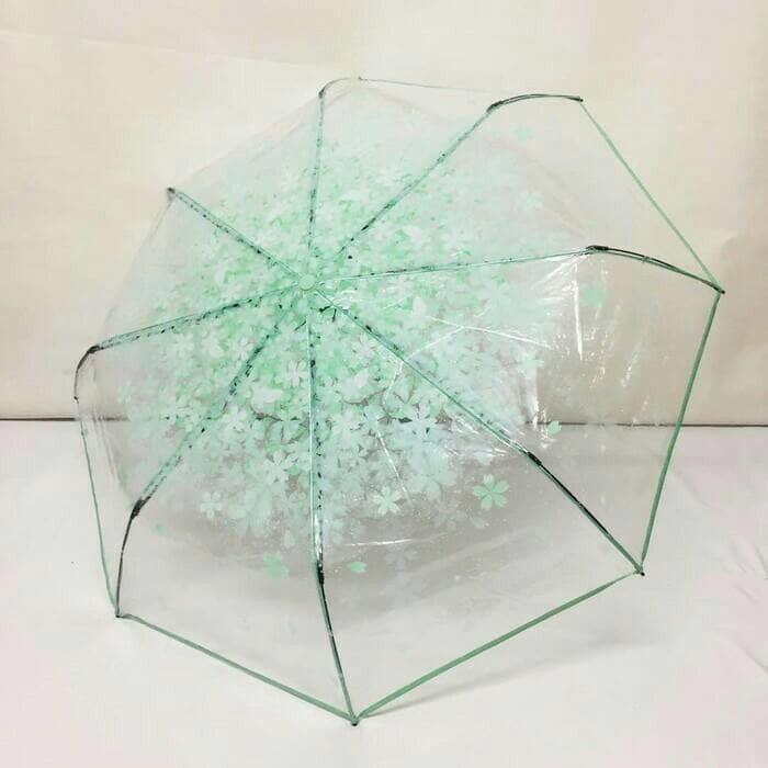 Payung Lipat Transparan Sakura Top Quality