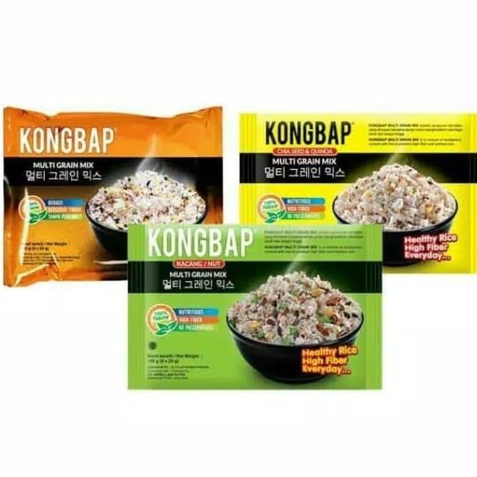 

}}}}}}] Kongbab Multigrain Mix 1 pack isi 6 sachet x 25gr untuk campuran beras