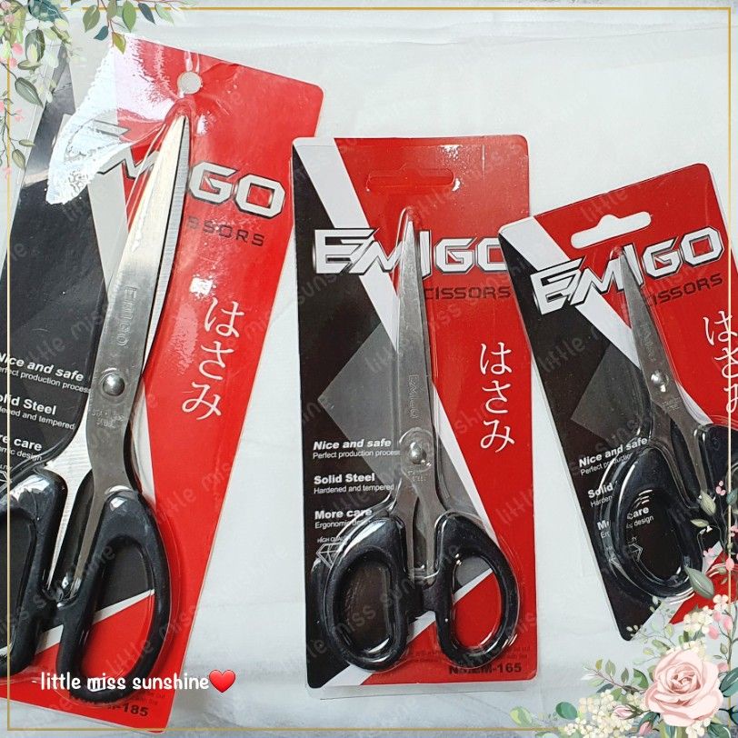 Gunting Kecil 4&quot; 15cm Sedang 6&quot; 18cm Besar 8” inch 20cm Cutting Sekolah Seni Rupa Kertas Big Medium Small Mini Scissor Potong Pemotong Bahan Stainless Steel Berkualitas 145 165 185 Grosir Termurah Little Miss Sunshine Malang