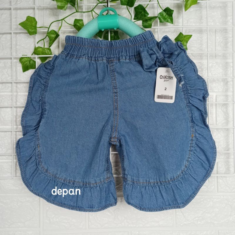 Celana Jeans Pendek Anak Perempuan 2-6 Tahun