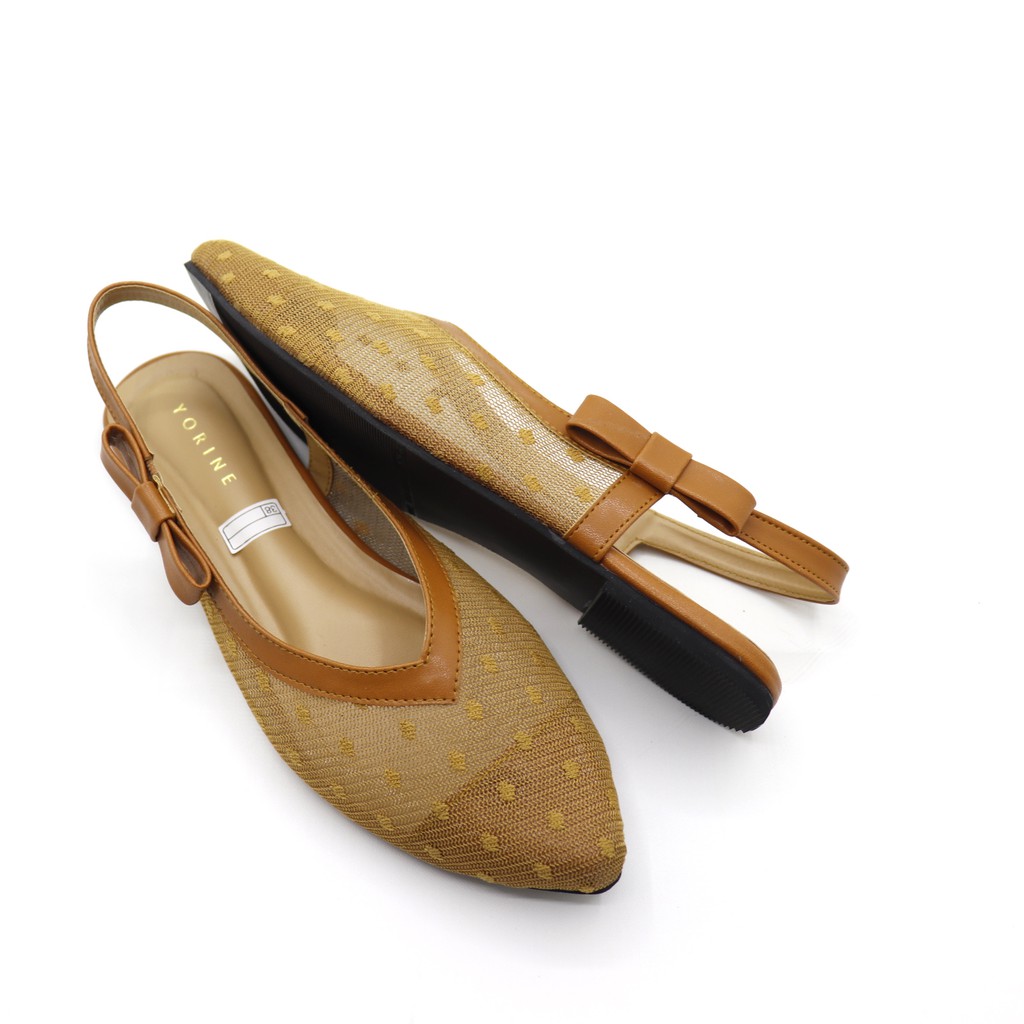 SBM STORE FRISCA Sepatu Wanita Formal Cocok Untuk Kondangan Kerja Traveling Slingback Strap Flat Shoes