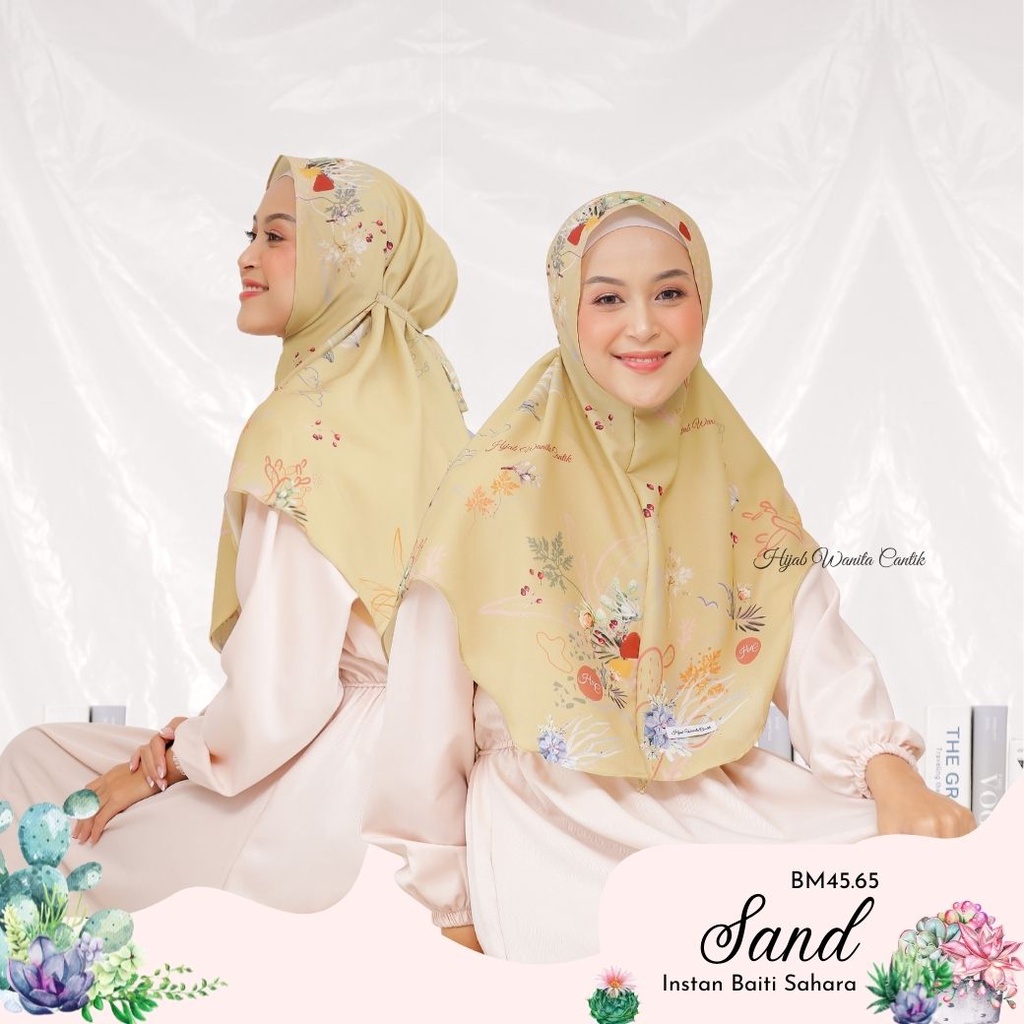 Hijabwanitacantik - Instan Baiti Sahara | Hijab Instan | Jilbab Instan-Sand