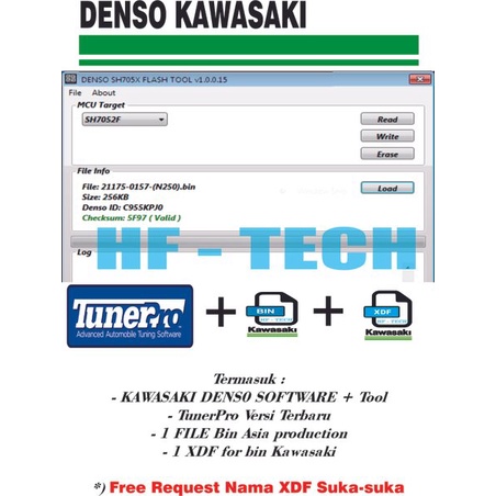 Alat flash / remap ecu standart kawasaki ninja 250 fi , flash tool kawasaki ninja 250 fi