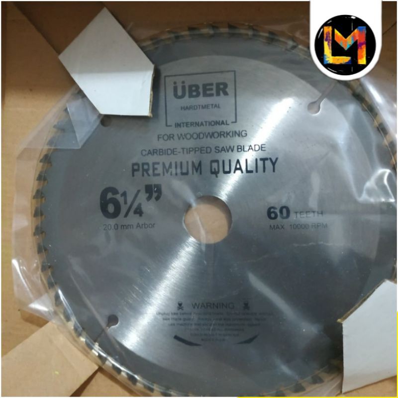 Pisau Gergaji Bundar 6 x 60 T Gigi TCT Gergaji kayu 6 INCH TCT UBER Gergaji Belah kayu 6