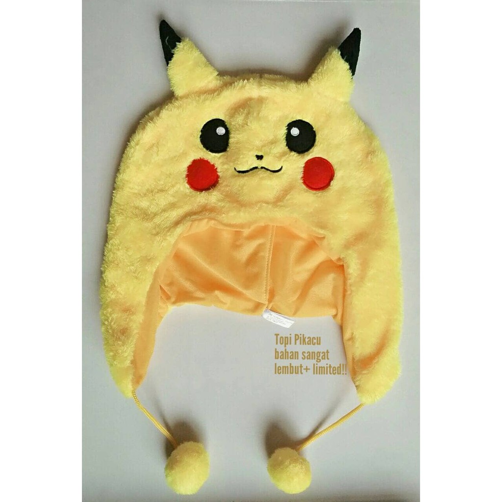 Topi Pokemon Pikachu - Cosplay topi Pikachu pokemon go