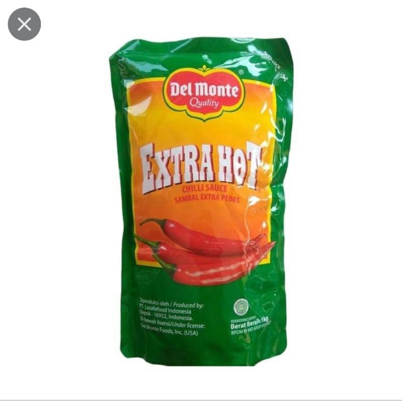 

Delmonte Saos Sambal Pedas Extra Hot Chili Sauce 1 kg