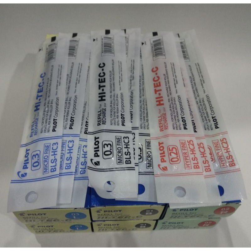

refil hitec 03 warna hitam dan biru