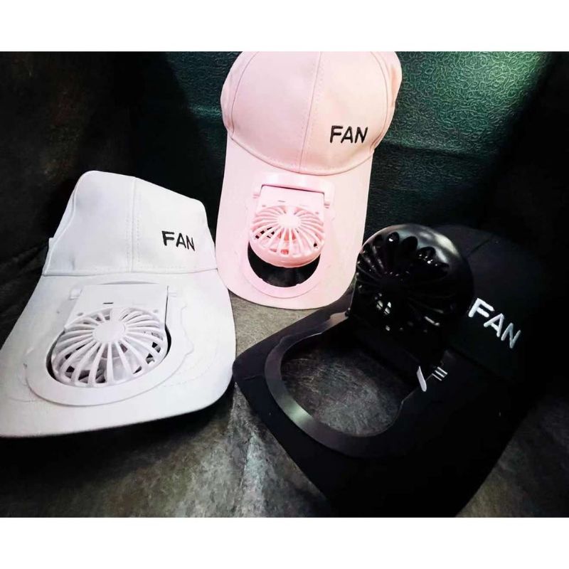 TOPI KIPAS ANGIN USB MINI HAT FAN USB MINI TOPI TRAVELLING KIPAS USB