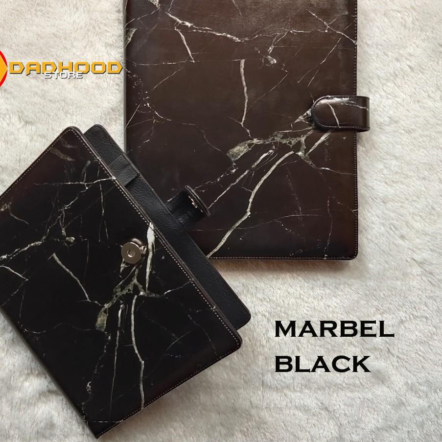 

(kode-491) BINDER PRINTING MOTIP MARBEL BALCK & WHITE A5 DAN B5 #