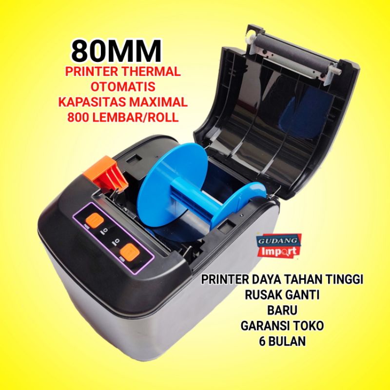 PRINTER THERMAL 80MM CETAK RESI PENGIRIMAN BARCODE DLL 80 MM