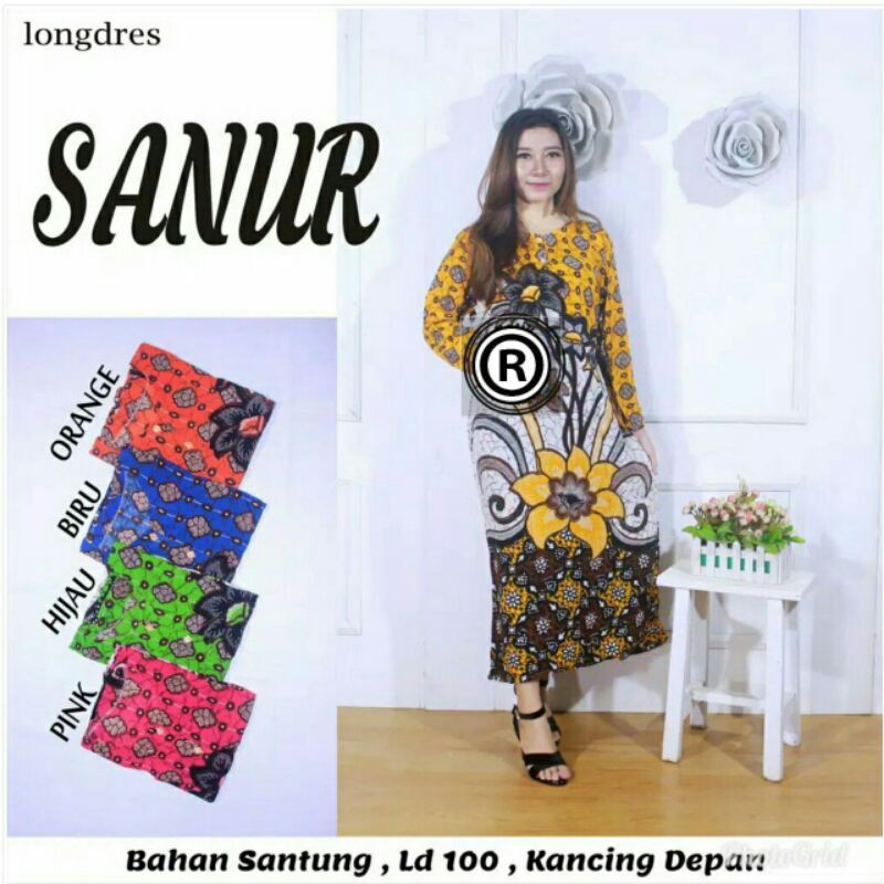 DASTER LONGDRES BUSUI SANUR-DASTER KANCING DEPAN--DASTER MURAH-BAHAN ADEM