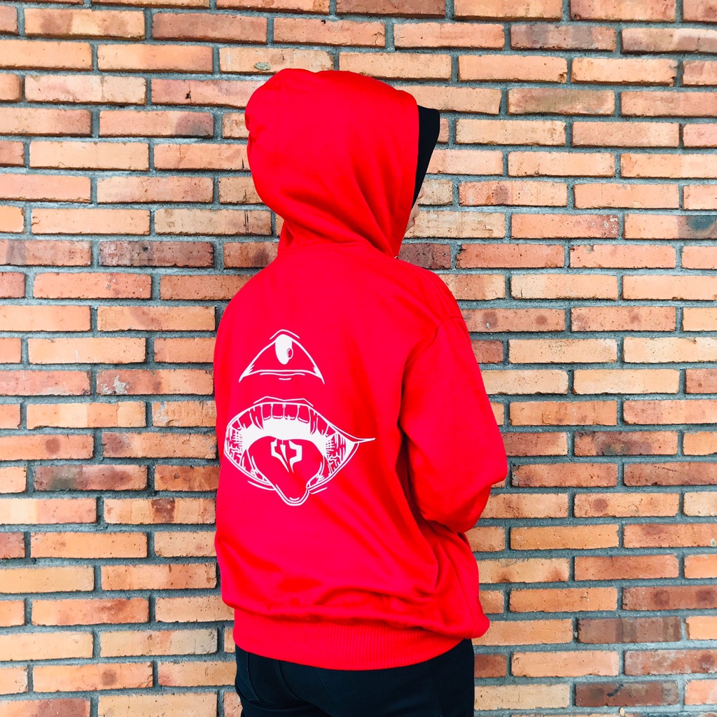 Jaket Sukuna Curse Red Anime Manga Jujutsu Kaisen Premium Unisex