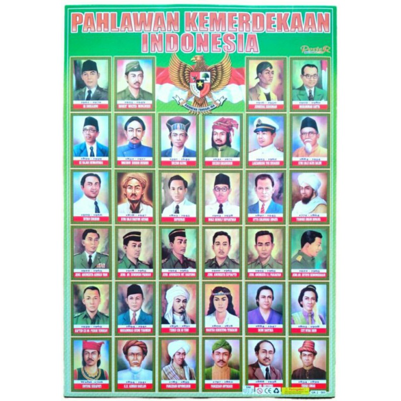 POSTER EDUKASI PAHLAWAN KEMERDEKAAN INDONESIA