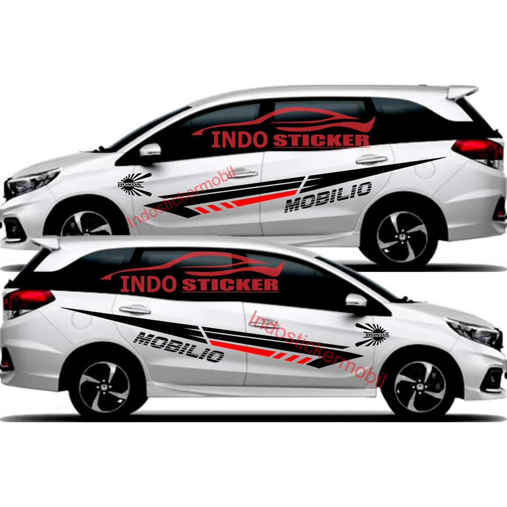 Sticker mobil mobilio stiker sticker list mobil honda mobilio custom text