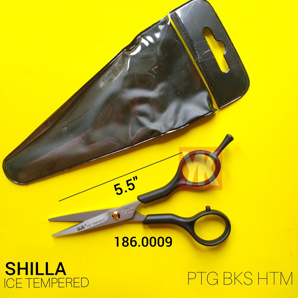 ☑️ YK ☑️ SHILLA Ice Tempered Gunting Rambut Rata / gunting shilla ...