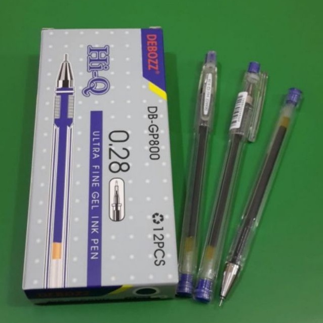 

PULPEN GEL DEBOZZ GP800 BIRU HI TECH