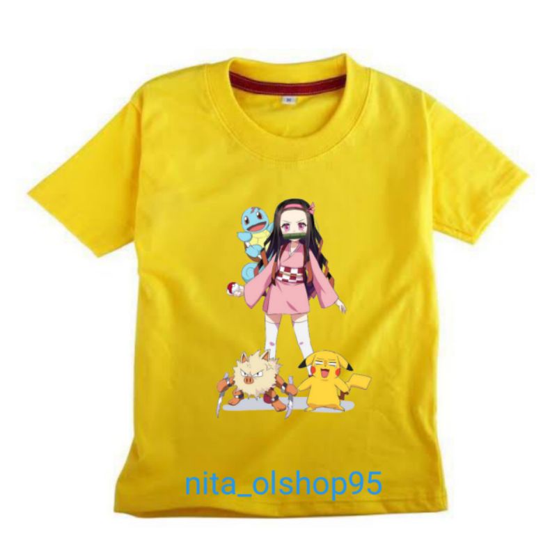 baju anak karakter pokemon anime terlaris