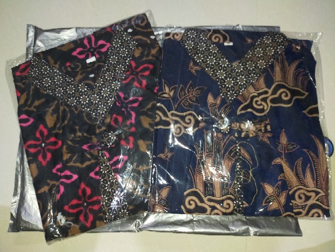 Atasan Batik Wanita Blouse Bolero Kombinasi Anisa Modern Motif Kekinian
