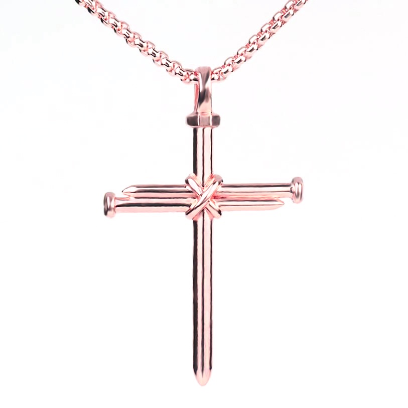 European and American cross men's pendant punk style personality men's necklace jewelry