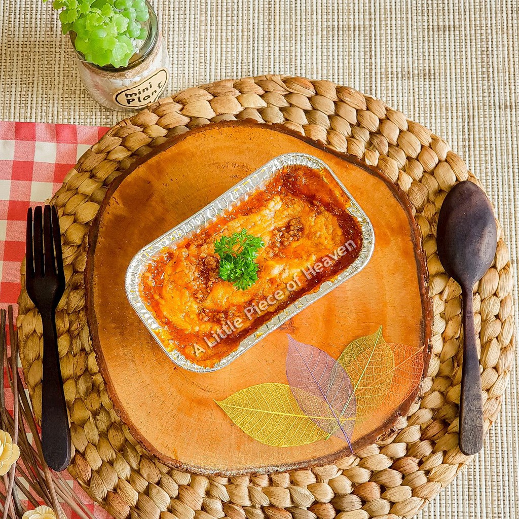 

BEEF/CHICKEN LASAGNA UKURAN 7 x 12 CM