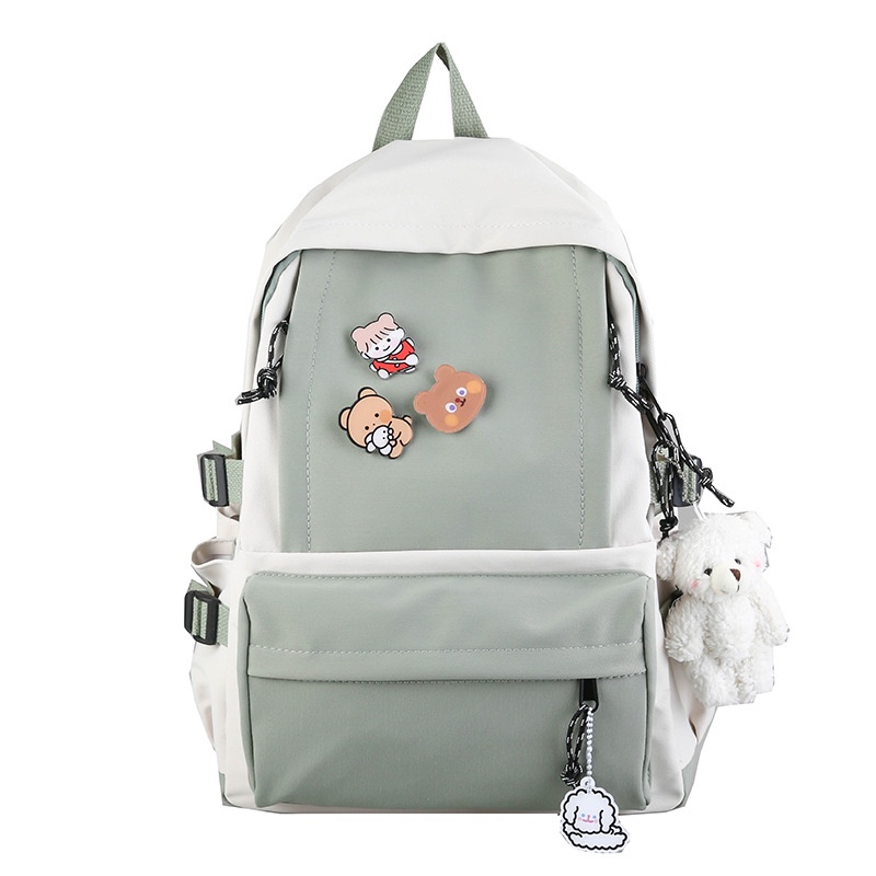 MURMURE.ID | TAS RANSEL WANITA PRIA SEKOLAH KULIAH BACKPACK IMPORT SEKOLAH KULIAH KERJA TERBARU TAS WANITA BG036-GREEN